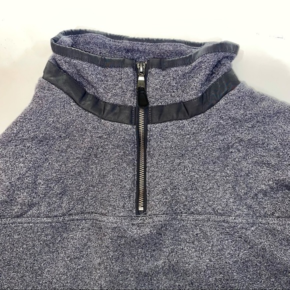 Banana Republic Pullover 1/4 Zip Jacket Quilted Long Sleeve Unisex Top - Picture 4 of 9